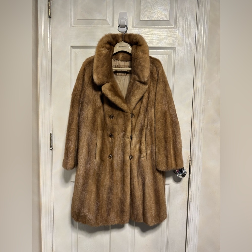 SOLD - Beige Mink Coat